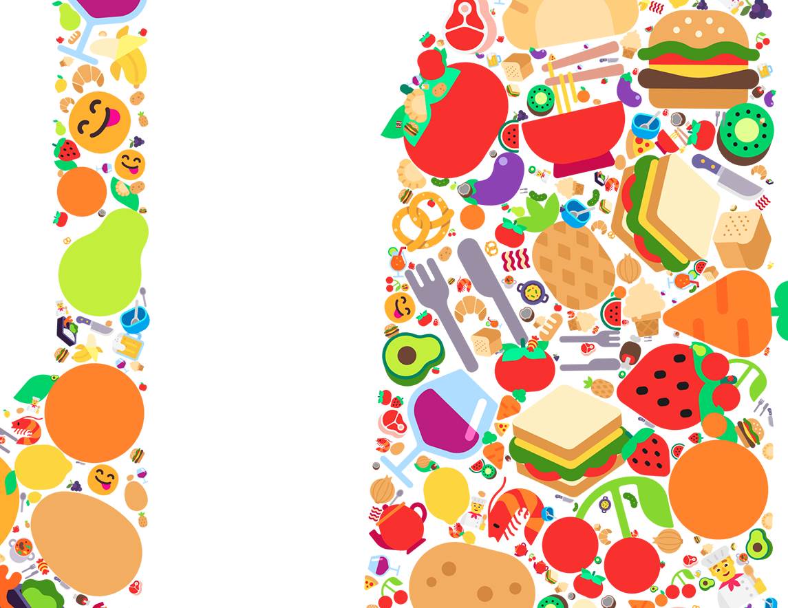 Personalised Kitchen Apron - Emoji Knife and Fork