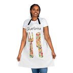 Personalised Kitchen Apron - Emoji Knife and Fork White