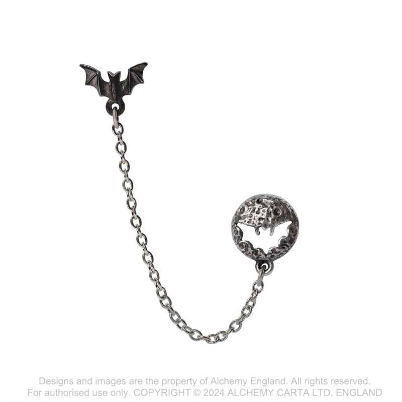 Alchemy Gothic Luna Roost Ear Jewellery