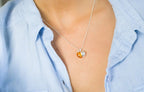 Amber Apple Pendant