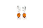 Amber Tulip Stud Earrings