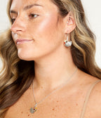 Amber Ginkgo Drop Earrings