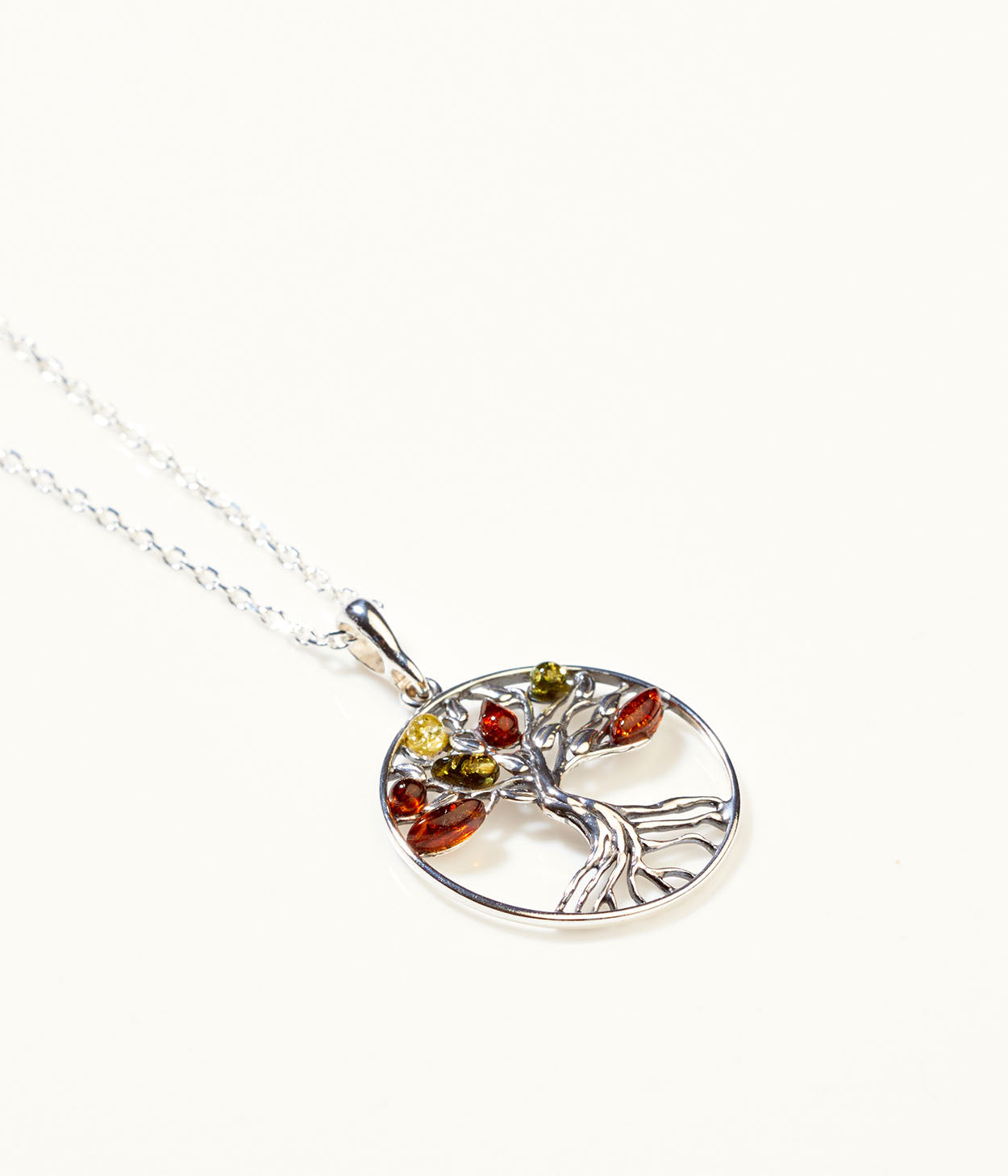 Amber Tree of Life Necklace