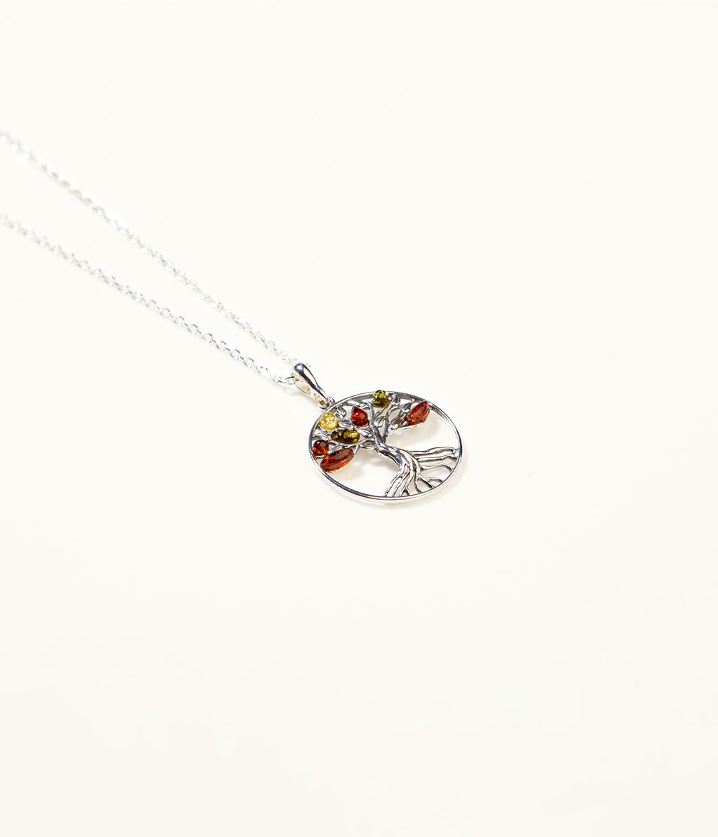 Amber Tree of Life Necklace