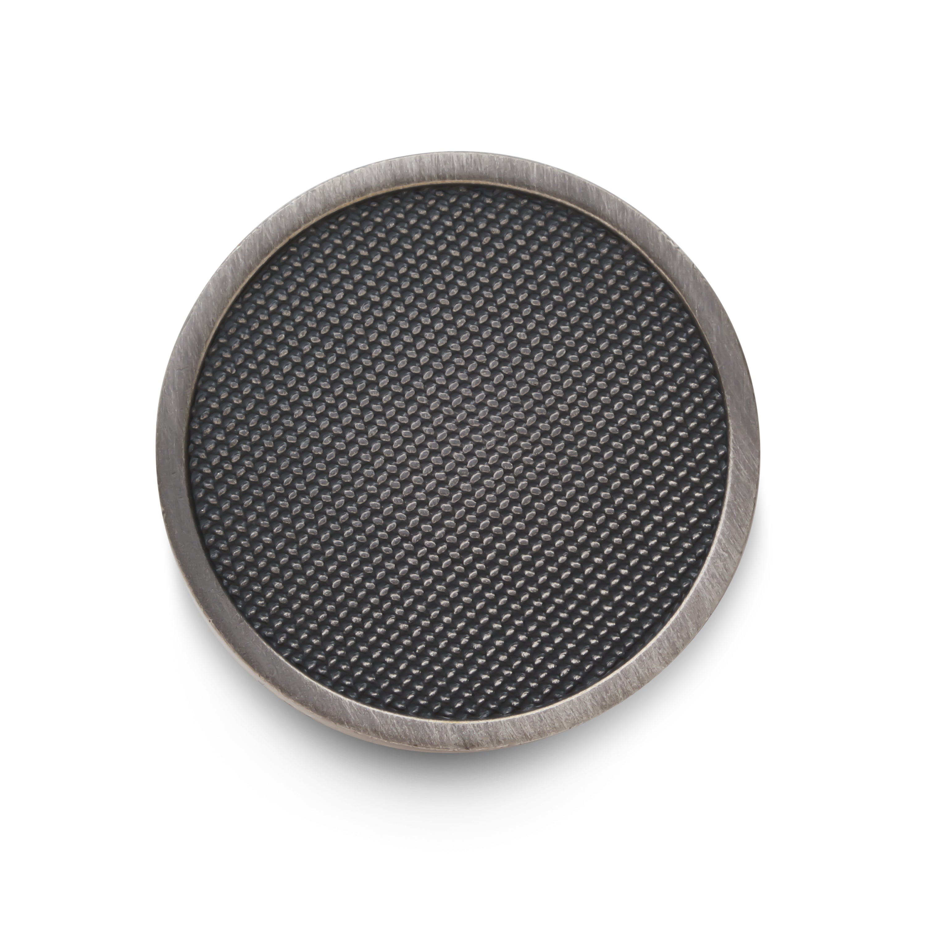 Diamond Weave Blazer Button In Antique Silver