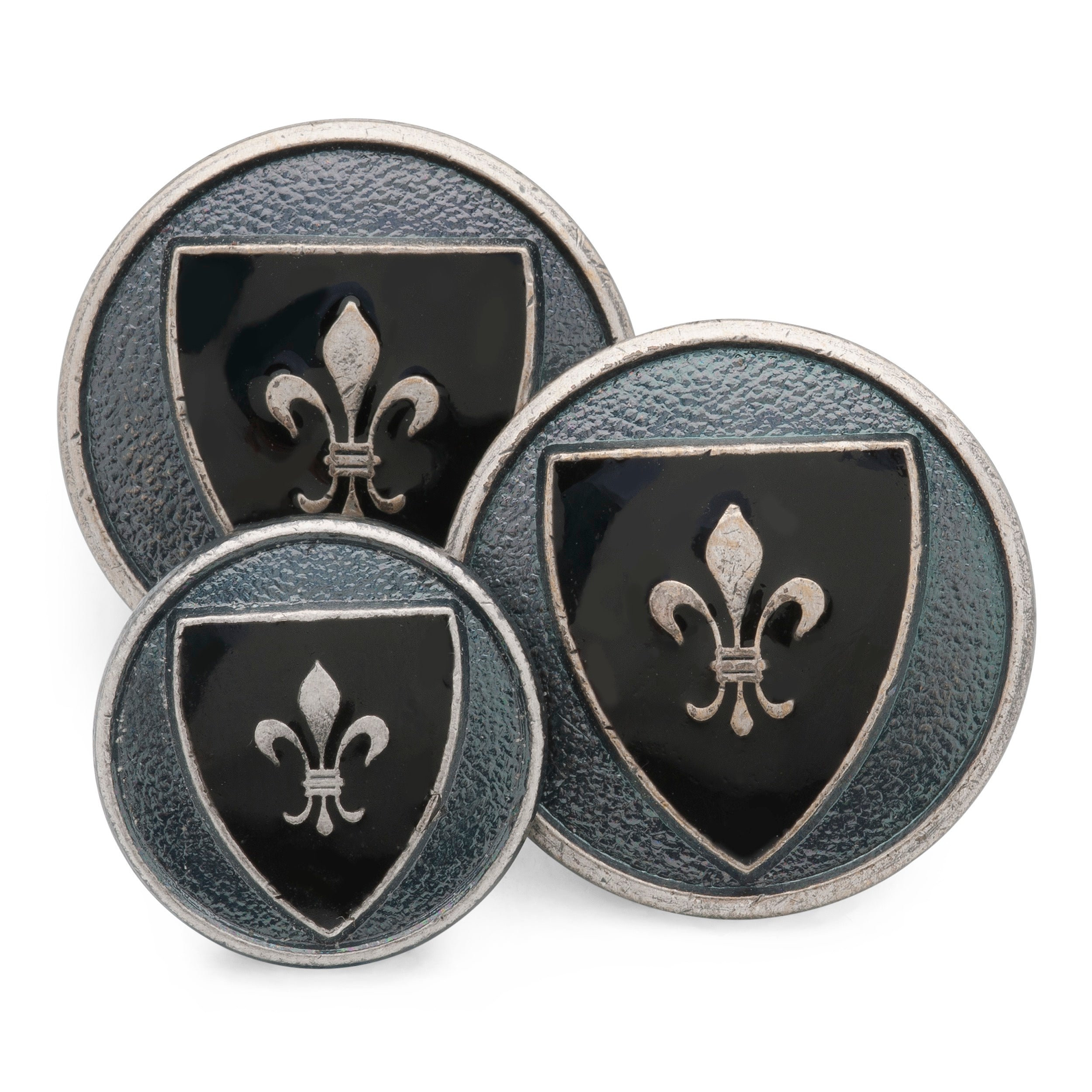 Heraldic Shield (Blue Enamel) Blazer Button Set