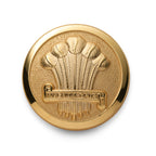 Heraldic Plume Blazer Button Set In Gold