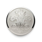 Fleur De Lys Blazer Button Set In Silver