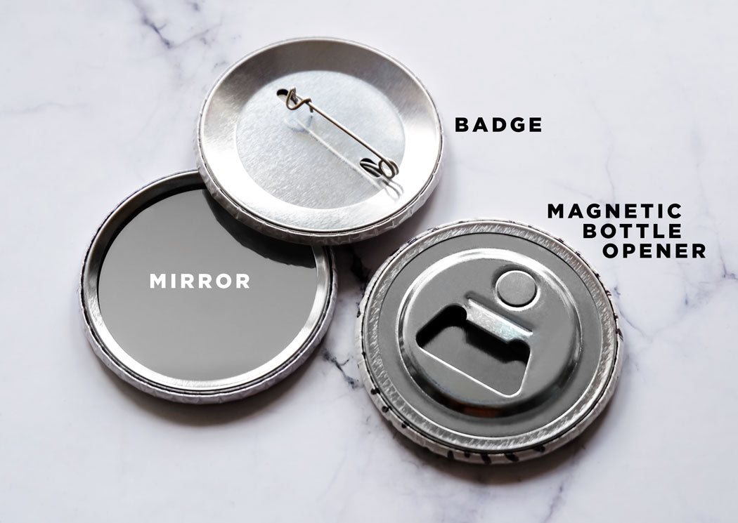 Light Pink Flamingo Pocket Mirror/Badge/Bottle Opener