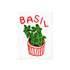 Basil Herb print from an original painting, choice of sizes, available framed and unframed