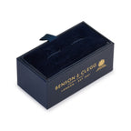 Weave Sterling Silver Cufflinks In Yellow