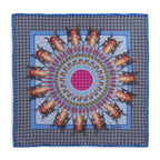 Beetle Parade Sky Pocket Square