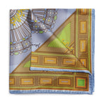 Edinburgh Saltire Waverley Green Pocket Square