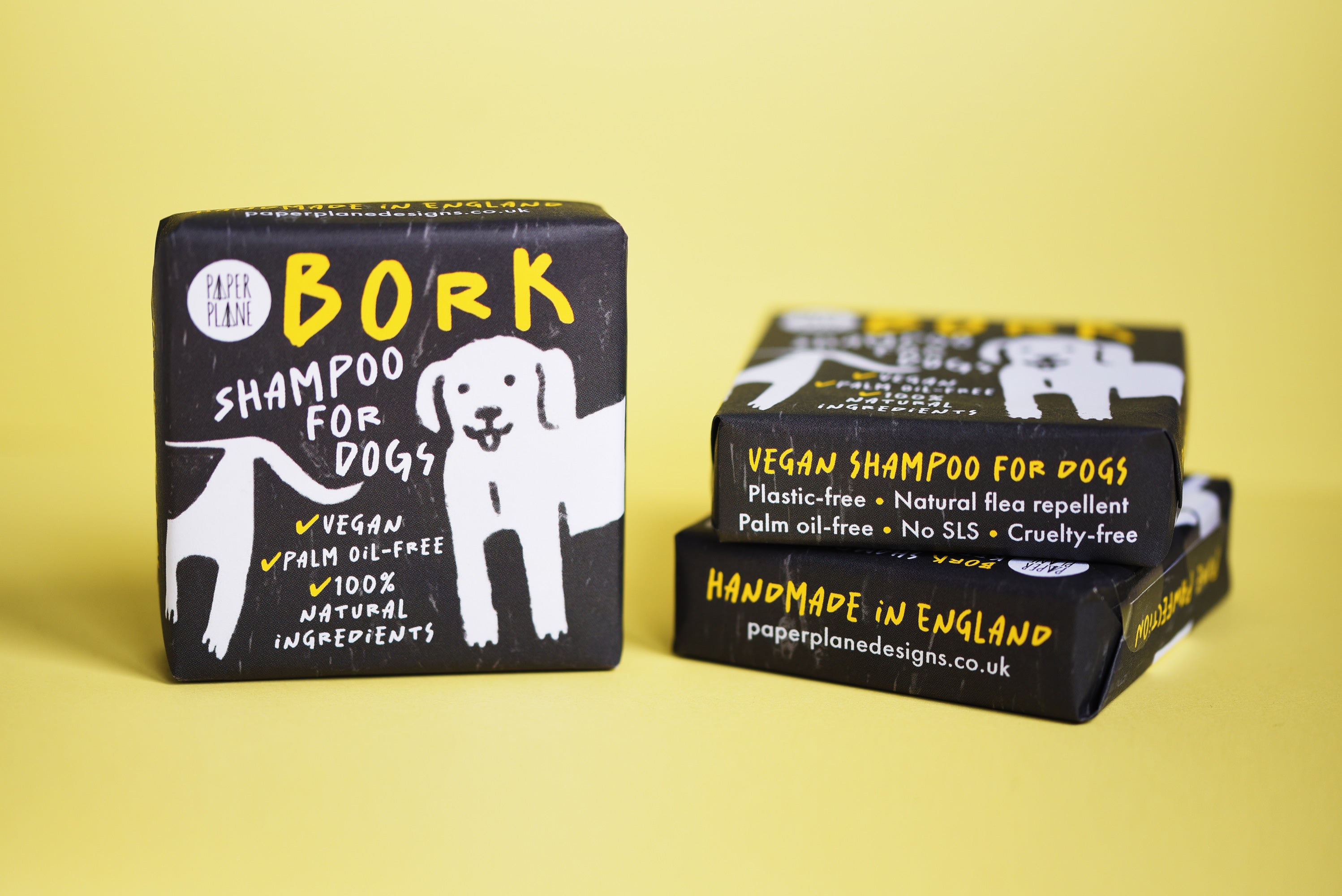 Bork Solid Dog Shampoo Bar - 100% Natural, Vegan & Palm oil-free