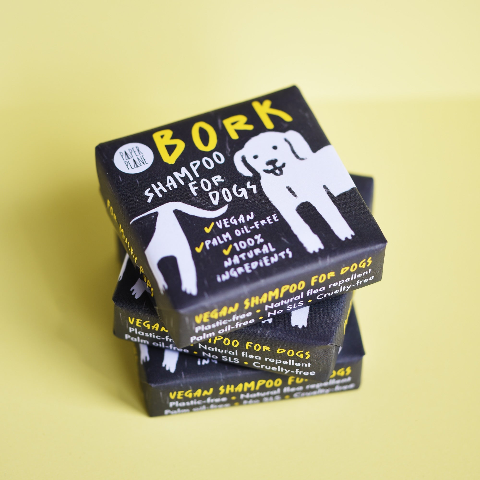 Bork Solid Dog Shampoo Bar - 100% Natural, Vegan & Palm oil-free