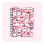 Weekly Undated Spiral Journal Standard Piggies
