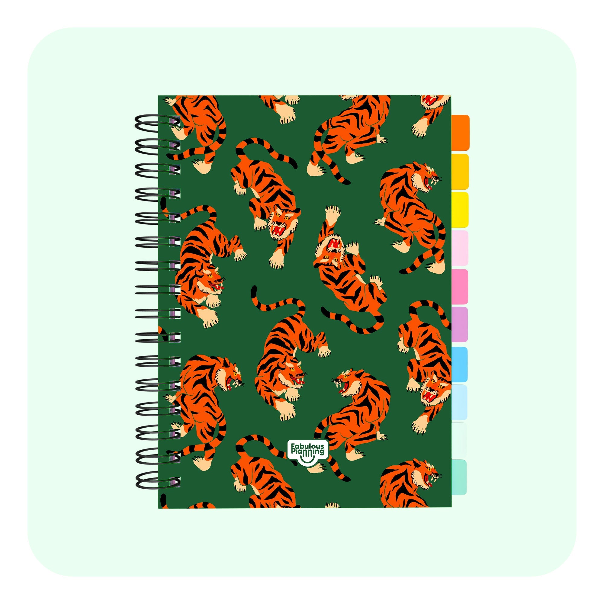 Academic Undated Spiral Journal Standard Tigers