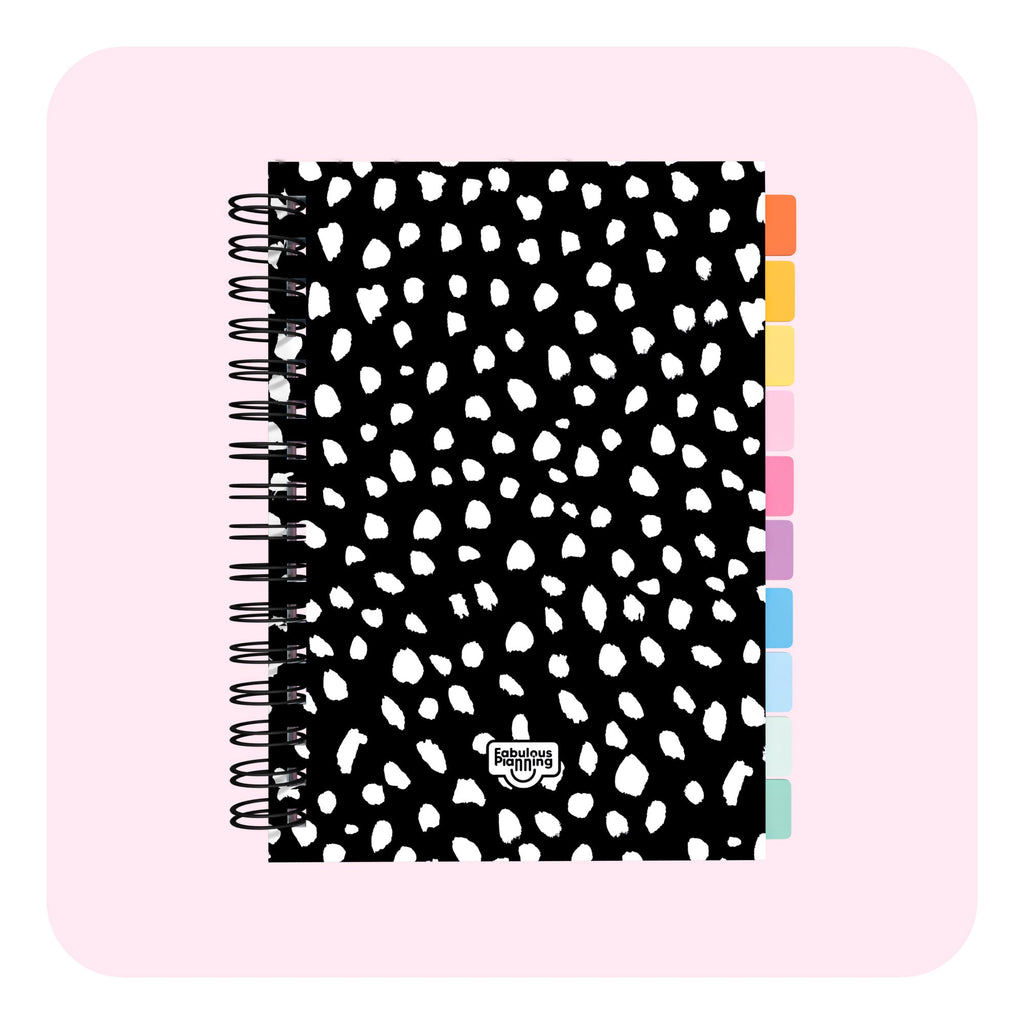 Daily Undated Spiral Spiral Journal Standard Reverse Dalmatian