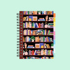 Daily Undated Spiral Spiral Journal Standard Library Bookshelf