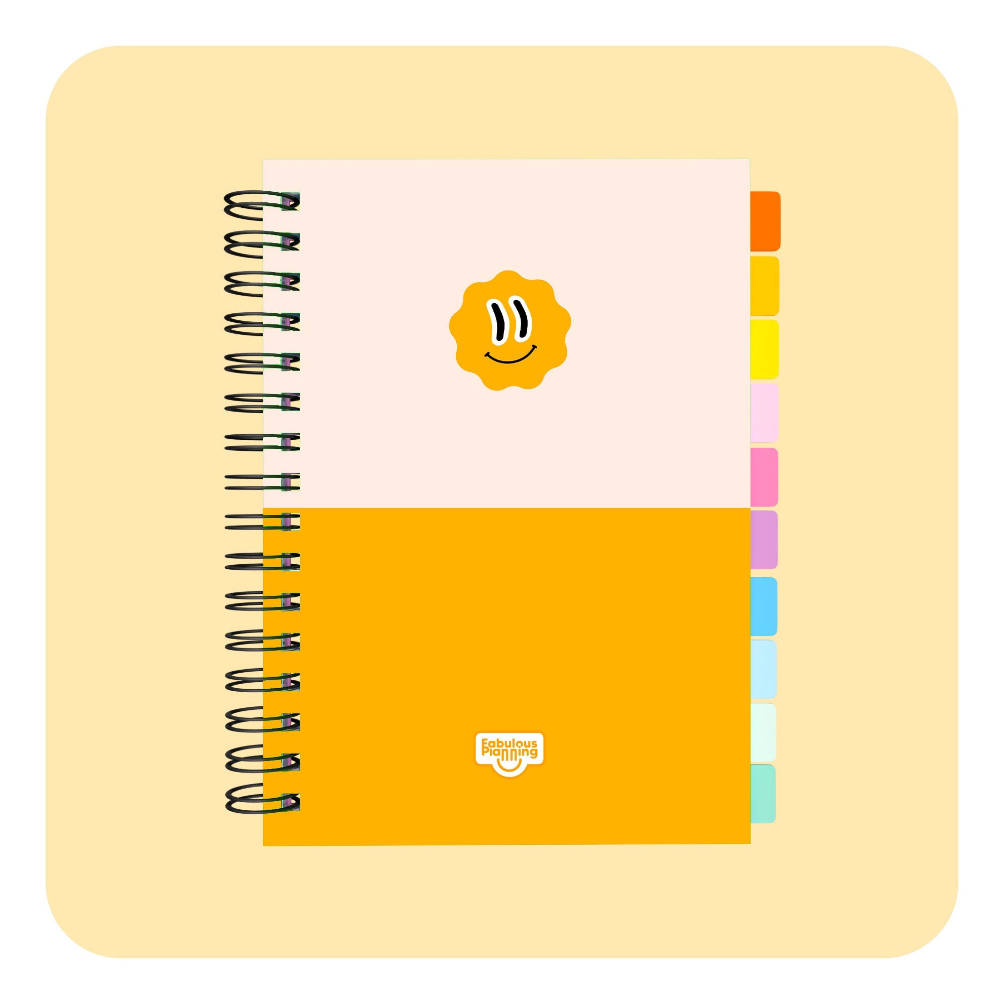 The Daily Question Spiral Journal Standard Mustard Duo