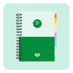 Weekly 2026 Spiral Journal Standard Green Duo