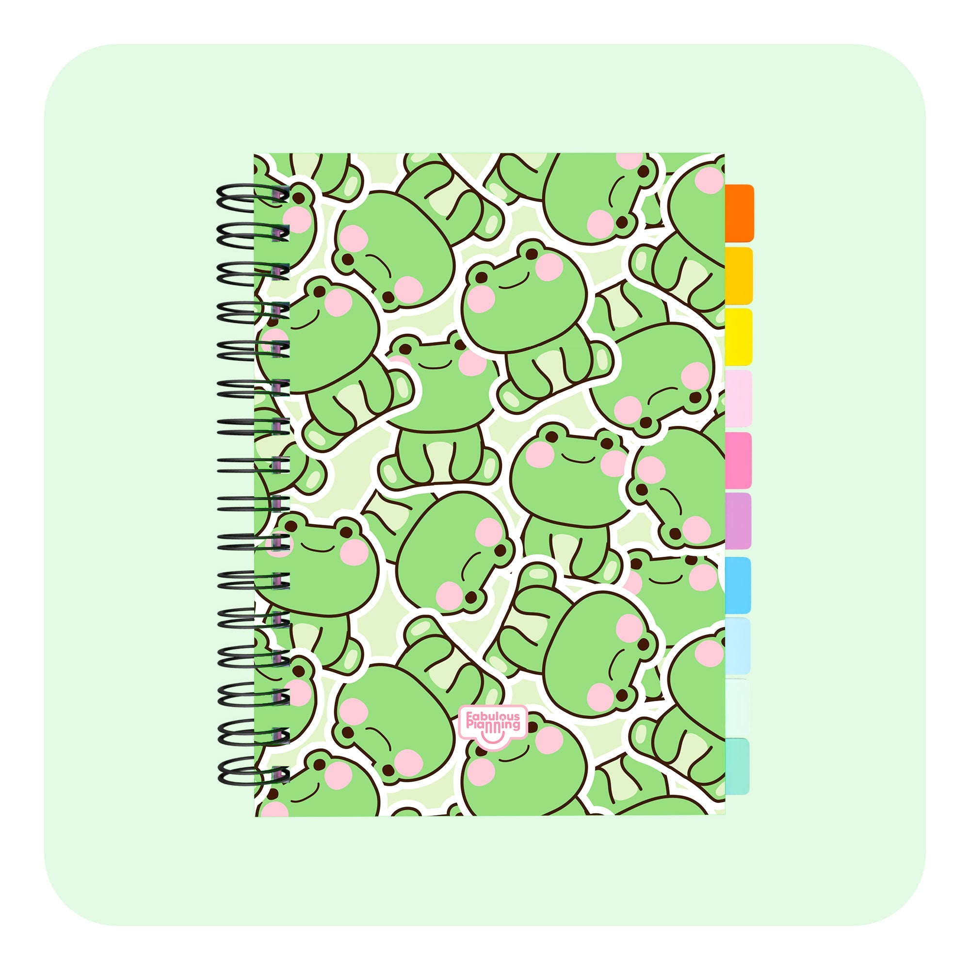 Five Year Spiral Journal Standard Frogs