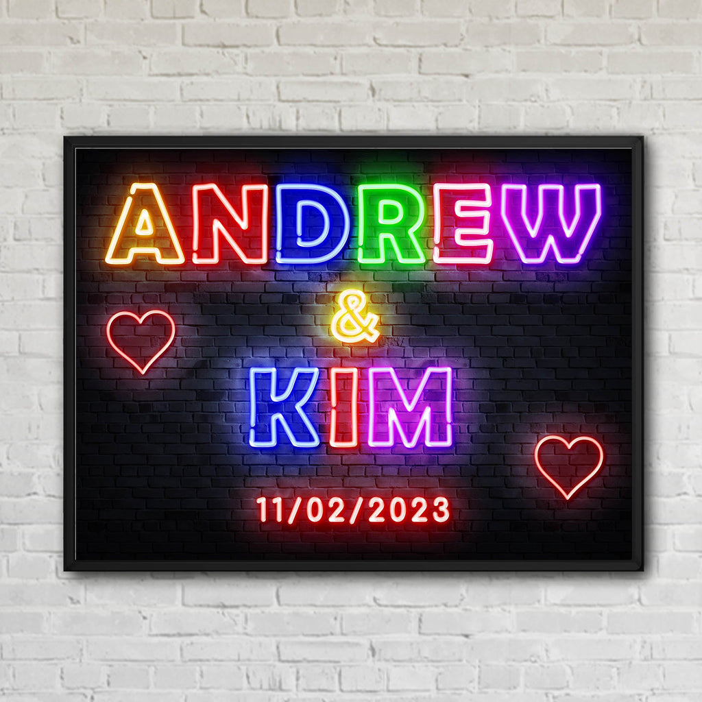 Neon Names Custom Artwork