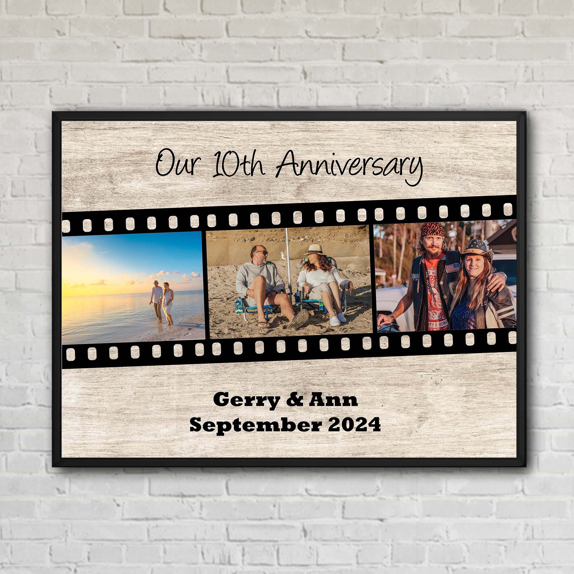 Film Strip Photos Custom Artwork Landscape Orientation
