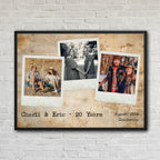 Polaroid Photos Custom Artwork Landscape Orientation
