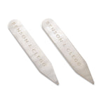 Collar Stiffeners In White Mother Of Pearl