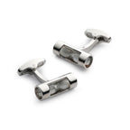 Hourglass Cufflinks In Silver