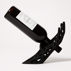 Flow Balancing Wine Bottle Holder 3D Printed Black