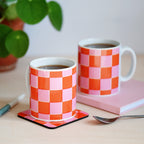 Checkerboard mug