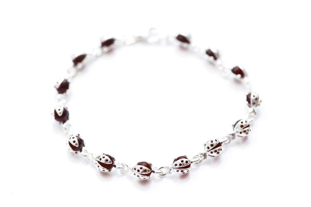 Cherry Red Ladybird Bracelet