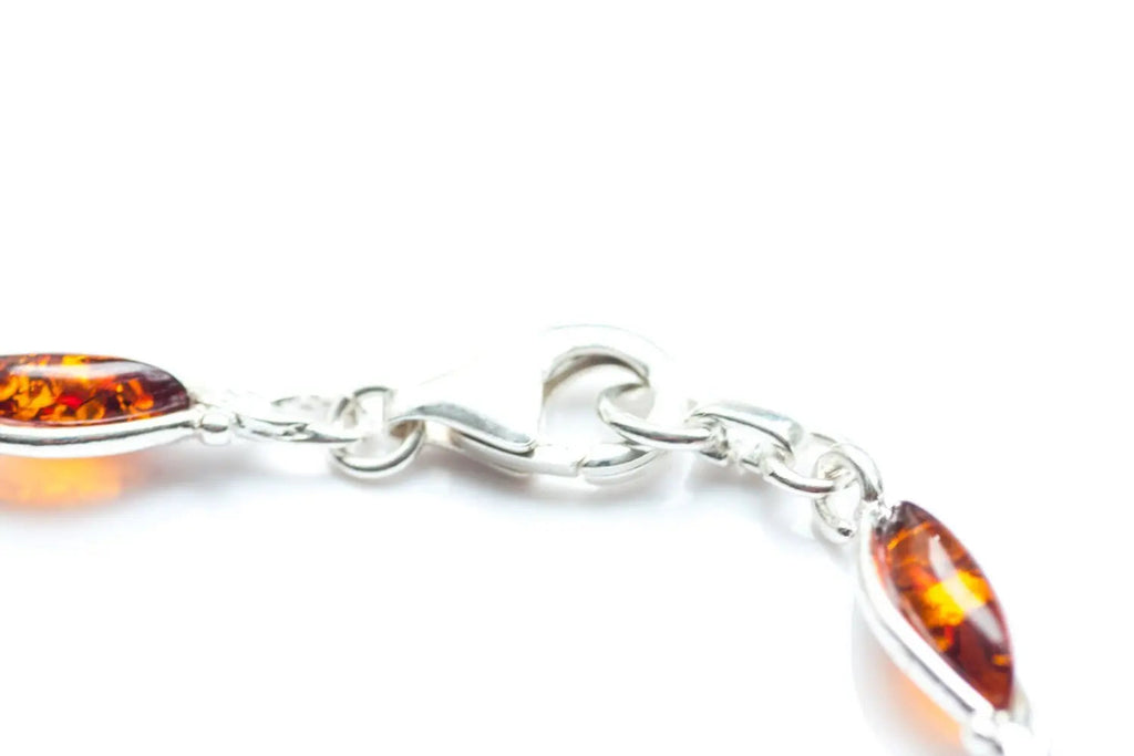 Classic Amber Leaf Bracelet