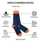 Classic Red Bamboo Socks (Comfort Cuff)
