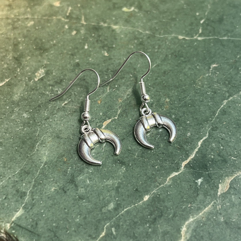 Eye Star Charm Drop Earrings
