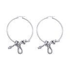 Serpent's Lair Snake Earrings Large Plain