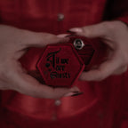 Red Hexagon 'Til We are Ghosts' Ring Box
