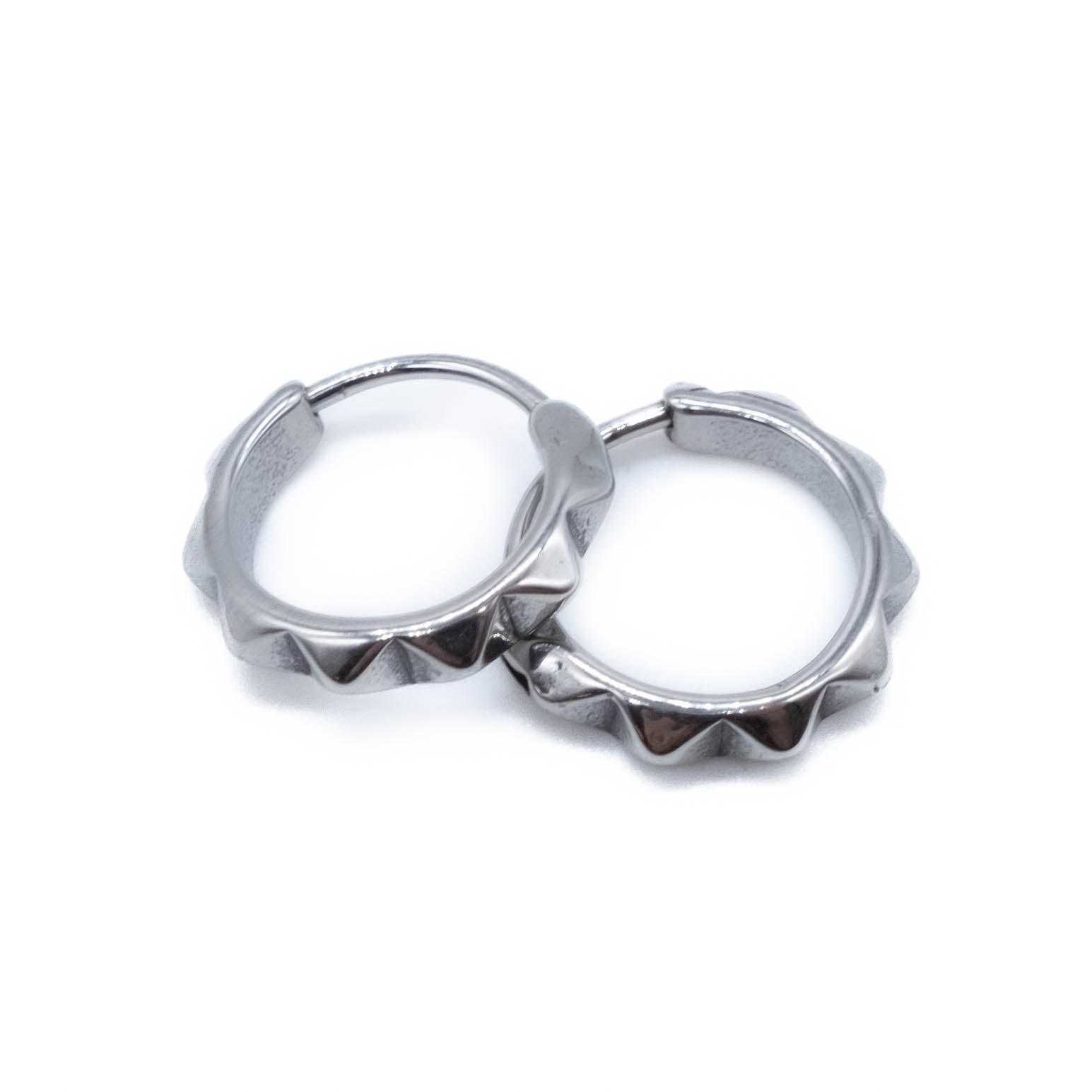 Studded Small Hoop Earrings
