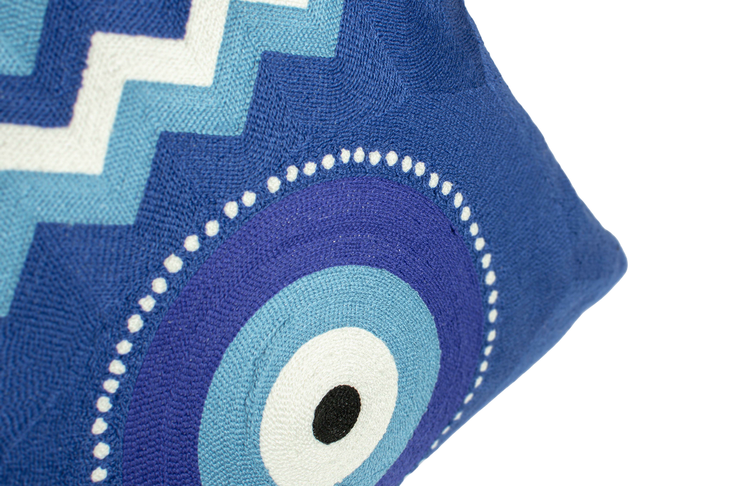 Mykonos Needlepoint Cushion