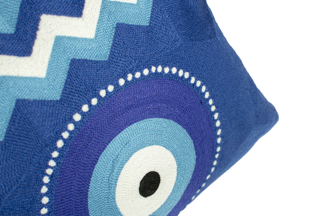 Mykonos Needlepoint Cushion