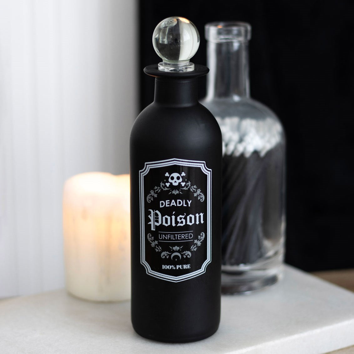Gothic Gifts Deadly Poison Glass Potion Bottle