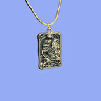 Death Tarot Card Pendant Necklace