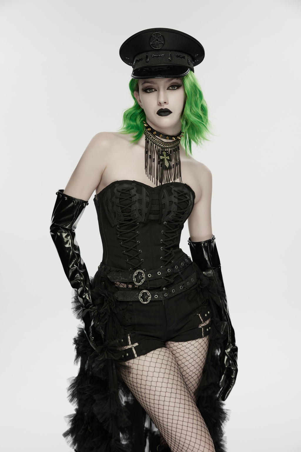 Punk Rave Malphas Dark Military Hat