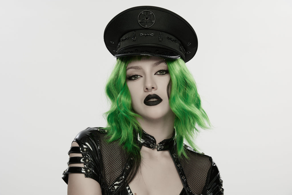 Punk Rave Malphas Dark Military Hat