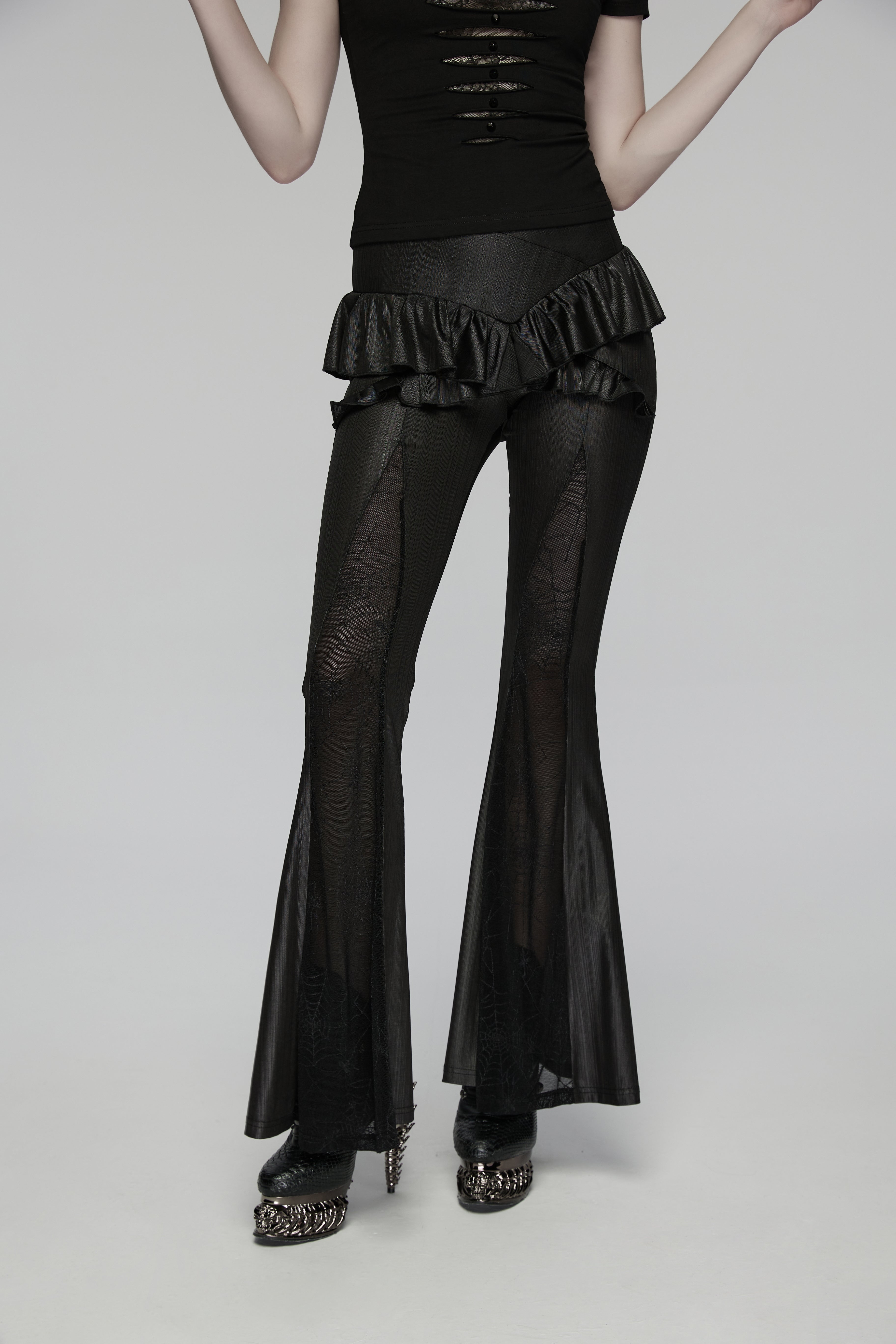 Punk Rave Bellatrix Goth Flared Pants