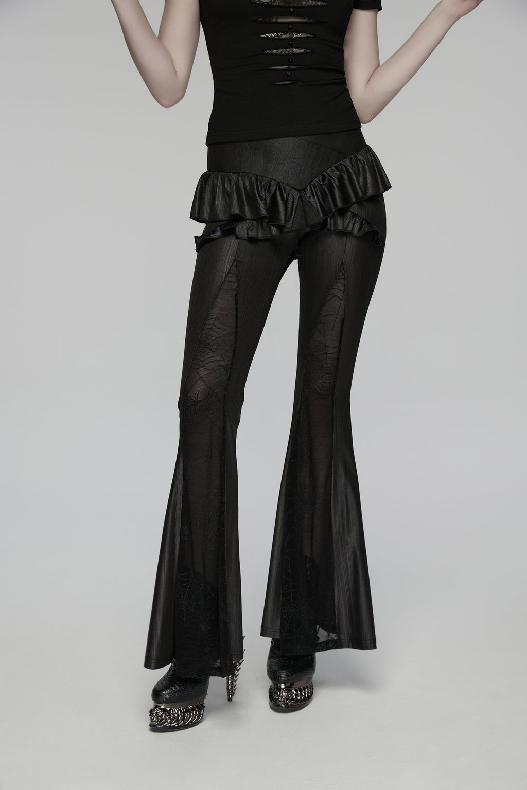Punk Rave Bellatrix Goth Flared Pants