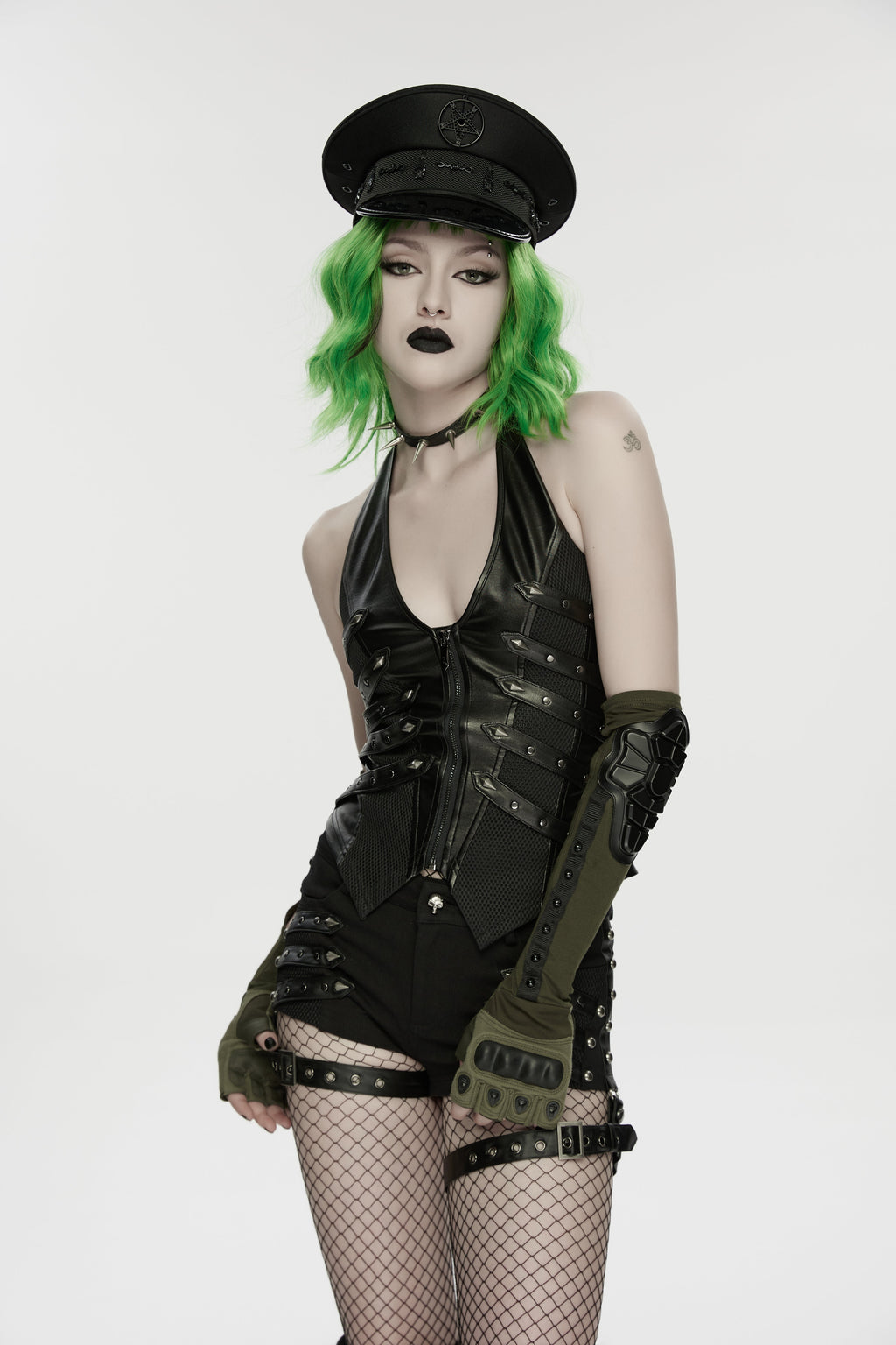 Punk Rave Malphas Dark Military Hat