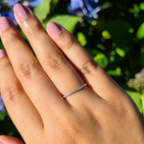 Slim Full Eternity Ring (1.2 mm) in Sterling Silver